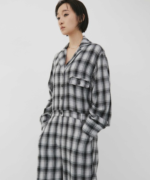 VION(ヴィオン)の「セットアップスタイルチェックジャンプスーツ / Setup Style Check Jumpsuit(つなぎ/オールインワン・レディース・ブラウン/ブラック・SMALL/MEDIUM)」の3枚目の写真