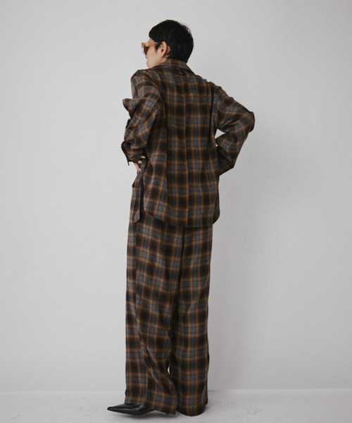 VION(ヴィオン)の「セットアップスタイルチェックジャンプスーツ / Setup Style Check Jumpsuit(つなぎ/オールインワン・レディース・ブラウン/ブラック・SMALL/MEDIUM)」の16枚目の写真