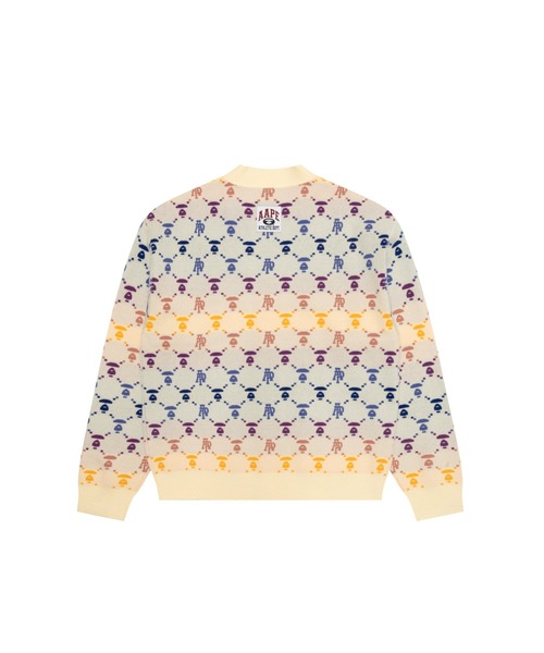 AAPE BY A BATHING APE(エーエイプバイアベイシングエイプ)の「AAPE KNIT CARDIGAN(カーディガン/ボレロ・メンズ・ネイビー/アイボリー・LARGE/MEDIUM/SMALL)」の3枚目の写真