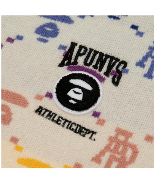 AAPE BY A BATHING APE(エーエイプバイアベイシングエイプ)の「AAPE KNIT CARDIGAN(カーディガン/ボレロ・メンズ・ネイビー/アイボリー・LARGE/MEDIUM/SMALL)」の4枚目の写真