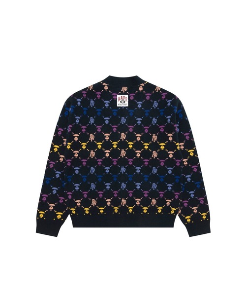 AAPE BY A BATHING APE(エーエイプバイアベイシングエイプ)の「AAPE KNIT CARDIGAN(カーディガン/ボレロ・メンズ・ネイビー/アイボリー・LARGE/MEDIUM/SMALL)」の7枚目の写真