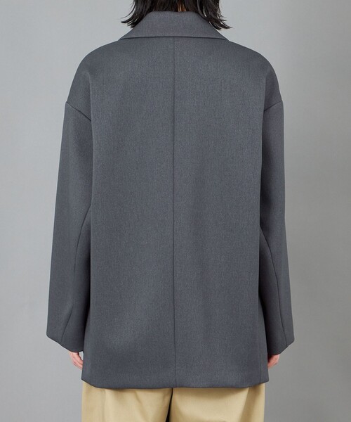 CAST:（キャストコロン）の「【CAST COLON】ボンディングオーバーサイズジャケット（テーラードジャケット・レディース・ベージュ系その他4/グレー系その他2・S/M）」の9枚目の写真