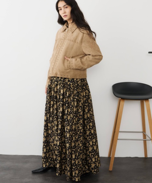 Libra Cue(リブラ キュー)の「スウェードスタッズブルゾン(ブルゾン・レディース・ベージュ・FREE)」の21枚目の写真