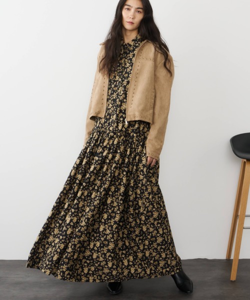 Libra Cue(リブラ キュー)の「スウェードスタッズブルゾン(ブルゾン・レディース・ベージュ・FREE)」の10枚目の写真