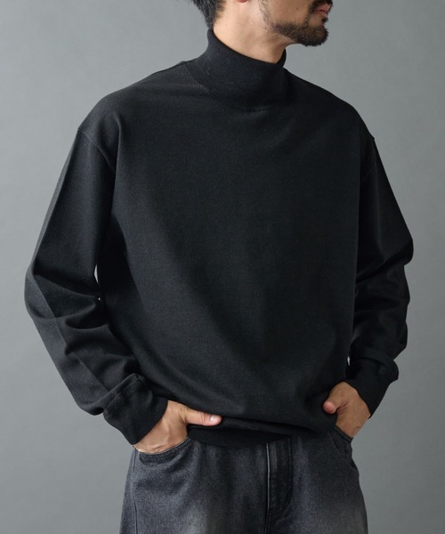 COLONY 2139(コロニートゥーワンスリーナイン)の「TW/ポリエステルウールニットタートルネックプルオーバー(ニット/セーター・メンズ・チャコールグレー/ブラック/ホワイト・MEDIUM/LARGE)」の1枚目の写真