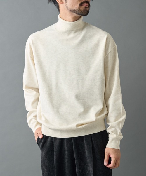 COLONY 2139(コロニートゥーワンスリーナイン)の「TW/ポリエステルウールニットタートルネックプルオーバー(ニット/セーター・メンズ・チャコールグレー/ブラック/ホワイト・MEDIUM/LARGE)」の21枚目の写真