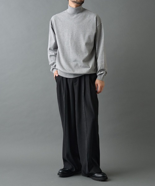 COLONY 2139(コロニートゥーワンスリーナイン)の「TW/ポリエステルウールニットタートルネックプルオーバー(ニット/セーター・メンズ・チャコールグレー/ブラック/ホワイト・MEDIUM/LARGE)」の11枚目の写真