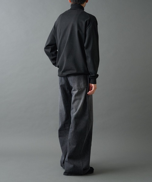 COLONY 2139(コロニートゥーワンスリーナイン)の「TW/ポリエステルウールニットタートルネックプルオーバー(ニット/セーター・メンズ・チャコールグレー/ブラック/ホワイト・MEDIUM/LARGE)」の6枚目の写真