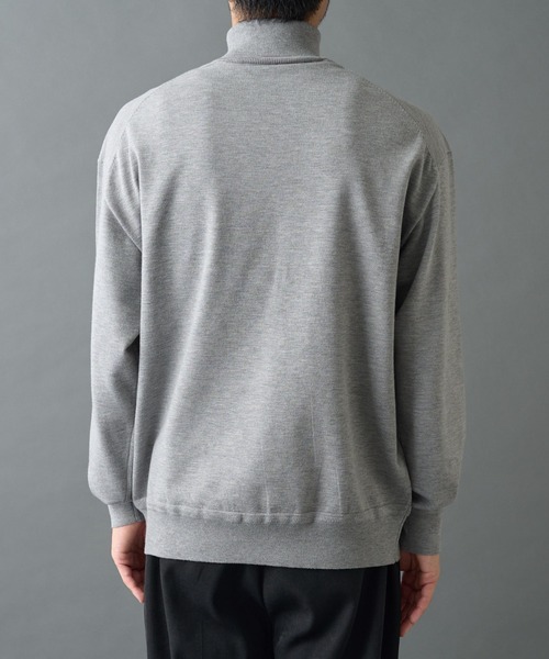 COLONY 2139(コロニートゥーワンスリーナイン)の「TW/ポリエステルウールニットタートルネックプルオーバー(ニット/セーター・メンズ・チャコールグレー/ブラック/ホワイト・MEDIUM/LARGE)」の14枚目の写真