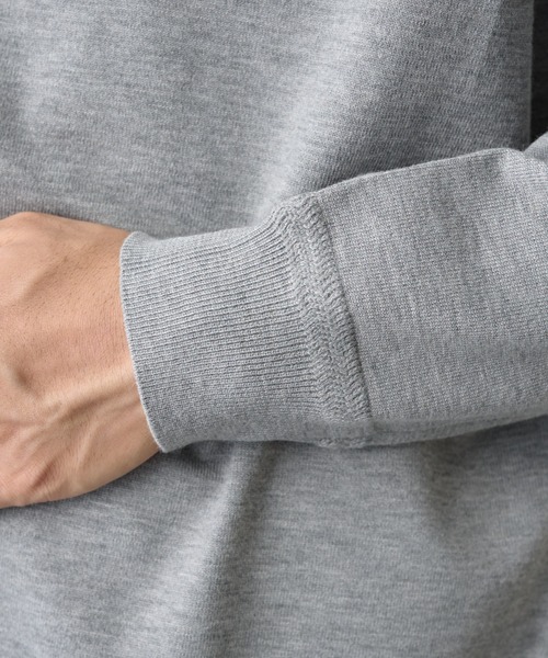 COLONY 2139(コロニートゥーワンスリーナイン)の「TW/ポリエステルウールニットタートルネックプルオーバー(ニット/セーター・メンズ・チャコールグレー/ブラック/ホワイト・MEDIUM/LARGE)」の16枚目の写真