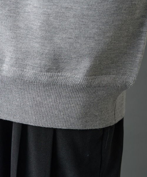 COLONY 2139(コロニートゥーワンスリーナイン)の「TW/ポリエステルウールニットタートルネックプルオーバー(ニット/セーター・メンズ・チャコールグレー/ブラック/ホワイト・MEDIUM/LARGE)」の17枚目の写真