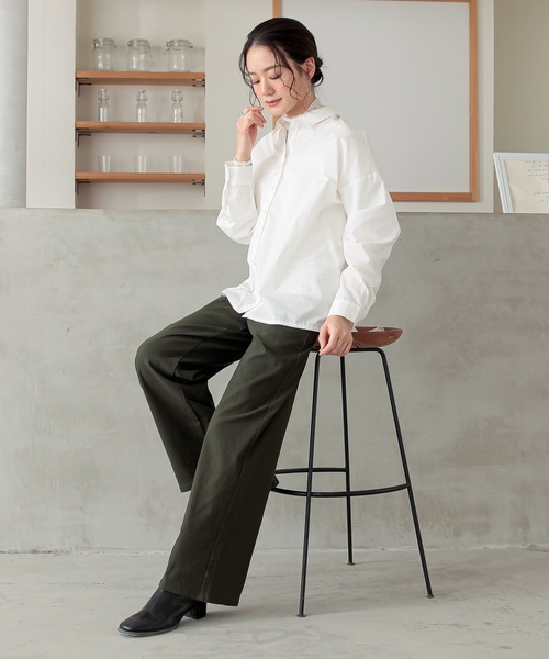 n'OrLABEL（ノアールレーベル）の「『裏起毛ストレッチゆるストレートパンツ』（その他パンツ・レディース・モカ/ブラック/カーキ/チャコール・S/3L/LL/L/M）」の19枚目の写真