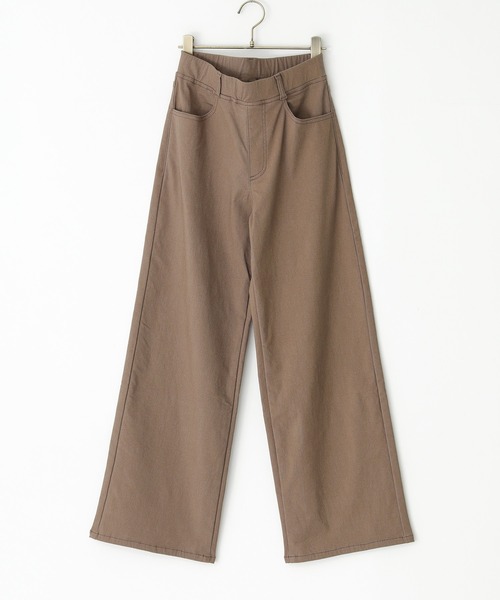 n'OrLABEL（ノアールレーベル）の「『裏起毛ストレッチゆるストレートパンツ』（その他パンツ・レディース・モカ/ブラック/カーキ/チャコール・S/3L/LL/L/M）」の12枚目の写真