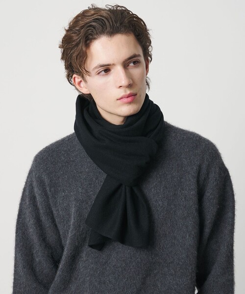 BEAUTY&YOUTH UNITED ARROWS（ビューティーアンドユースユナイテッドアローズ）の「12ゲージ ニット ストール（マフラー・メンズ・ブラウン系/ブラック・FREE）」の2枚目の写真