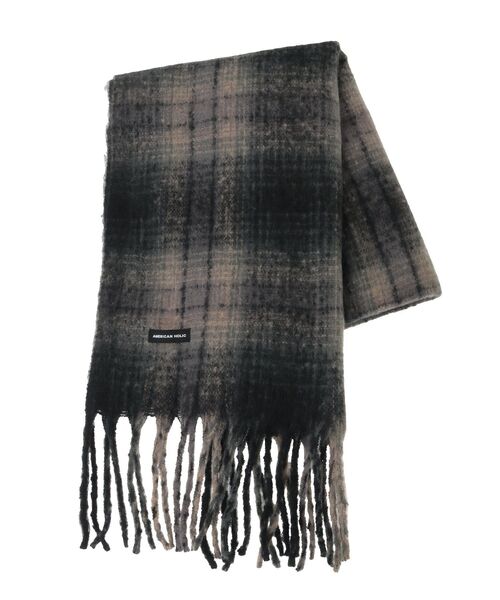 AMERICAN HOLIC（アメリカンホリック）の「チェックシャギーマフラー（マフラー・レディース・ブラウン/ベージュ/ネイビー/ブラック・FREE）」の17枚目の写真