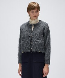 cloenc | 【手洗い可】ウェーヴシャギークロップドカーディガン(カーディガン/ボレロ)