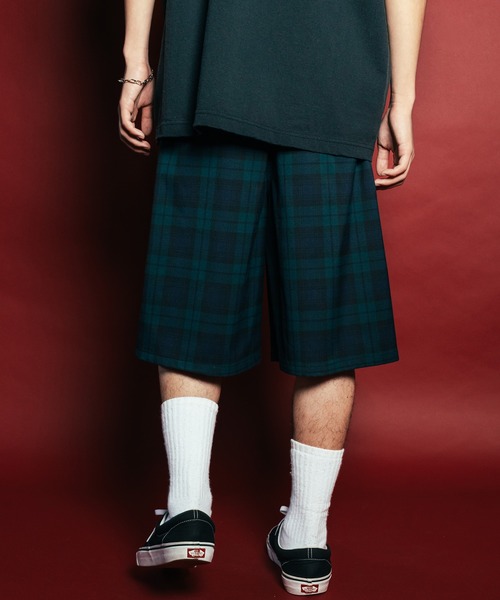 Subciety(サブサエティ)の「Check shorts(スラックス・メンズ・ブラック/イエロー/グリーン・SMALL/MEDIUM/LARGE/X-LARGE)」の12枚目の写真