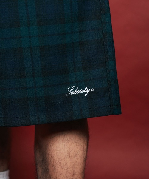 Subciety(サブサエティ)の「Check shorts(スラックス・メンズ・ブラック/イエロー/グリーン・SMALL/MEDIUM/LARGE/X-LARGE)」の14枚目の写真
