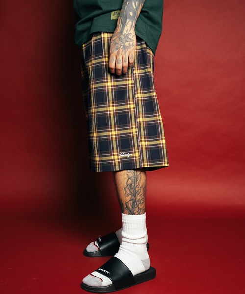 Subciety(サブサエティ)の「Check shorts(スラックス・メンズ・ブラック/イエロー/グリーン・SMALL/MEDIUM/LARGE/X-LARGE)」の15枚目の写真