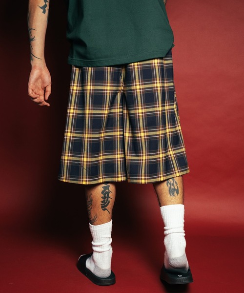 Subciety(サブサエティ)の「Check shorts(スラックス・メンズ・ブラック/イエロー/グリーン・SMALL/MEDIUM/LARGE/X-LARGE)」の16枚目の写真