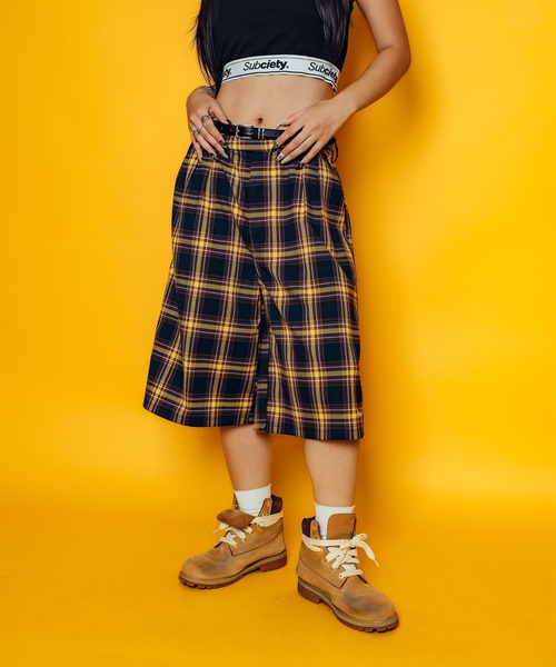 Subciety(サブサエティ)の「Check shorts(スラックス・メンズ・ブラック/イエロー/グリーン・SMALL/MEDIUM/LARGE/X-LARGE)」の18枚目の写真