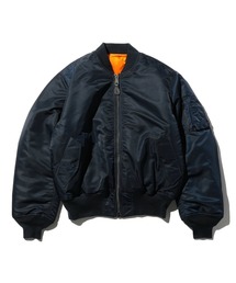 エアフォース MA-1ジャケット ネイビー 短丈 メンズのMA-1（ブルー・ネイビー/青色系）ファッション通販 - ZOZOTOWN