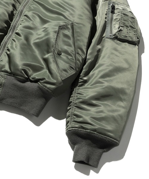 Valley Apparel(バレーアパレル)の「MA-1 フライトナイロンジャケット/フライトジャケット(MA-1・メンズ・ネイビー/ダークグレー/ブラック/グレー系その他・MEDIUM/LARGE/X-LARGE/SMALL)」の14枚目の写真