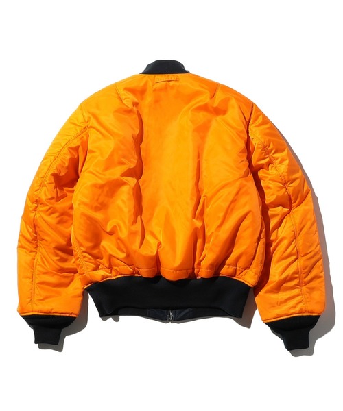 H ビューティーアンドユース　オレンジ MA-1ジャケット フライトブルゾン H ビューティーアンドユース オレンジ MA-1ジャケット フライト
