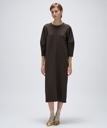 cloenc | 【マシンウォッシュ】カットジョーゼットパフスリーブワンピース(ワンピース)