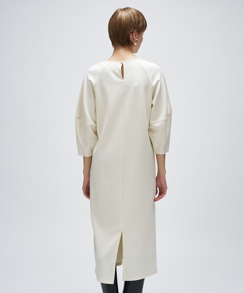 cloenc（クロエンス）の「【マシンウォッシュ】カットジョーゼットパフスリーブワンピース（ワンピース・レディース・ダークブラウン/ブラック/オフホワイト・02/01/03）」の6枚目の写真