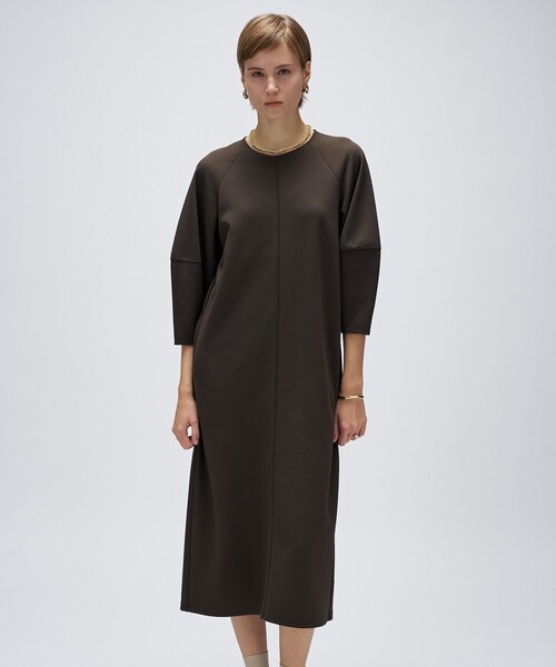 cloenc（クロエンス）の「【マシンウォッシュ】カットジョーゼットパフスリーブワンピース（ワンピース・レディース・ダークブラウン/ブラック/オフホワイト・02/01/03）」の10枚目の写真