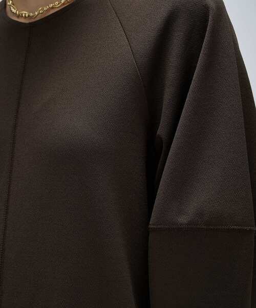 cloenc（クロエンス）の「【マシンウォッシュ】カットジョーゼットパフスリーブワンピース（ワンピース・レディース・ダークブラウン/ブラック/オフホワイト・02/01/03）」の14枚目の写真