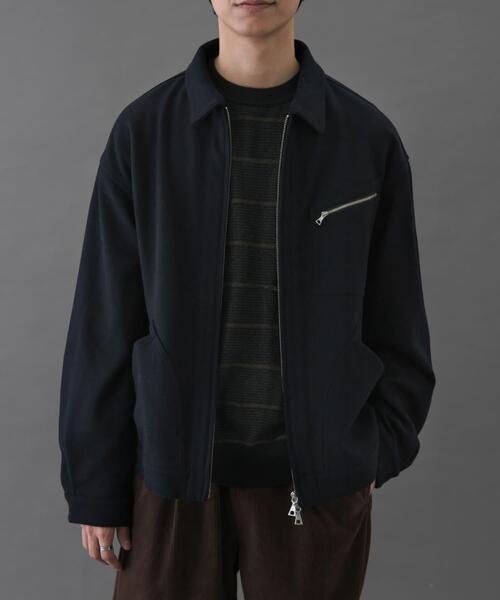 FORK&SPOON（フォークアンドスプーン）の「FORK&SPOON　ウールショートブルゾン（ブルゾン・メンズ・チャコールグレー/ネイビー/ブラウン・4/5）」の3枚目の写真