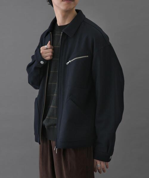 FORK&SPOON（フォークアンドスプーン）の「FORK&SPOON　ウールショートブルゾン（ブルゾン・メンズ・チャコールグレー/ネイビー/ブラウン・4/5）」の8枚目の写真