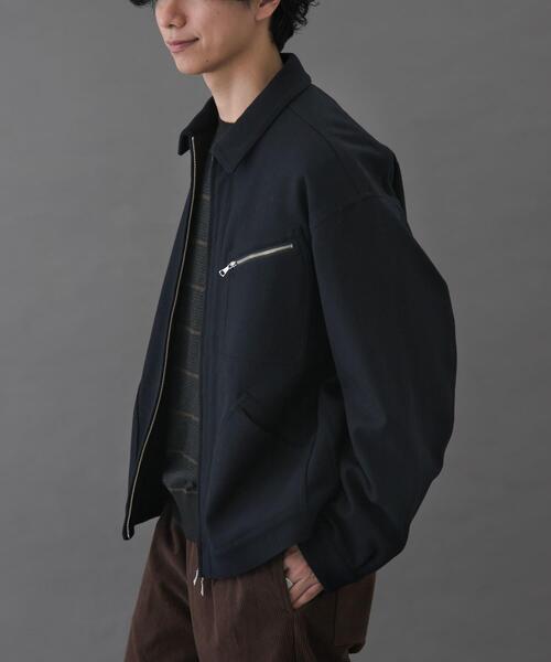 FORK&SPOON（フォークアンドスプーン）の「FORK&SPOON　ウールショートブルゾン（ブルゾン・メンズ・チャコールグレー/ネイビー/ブラウン・4/5）」の9枚目の写真