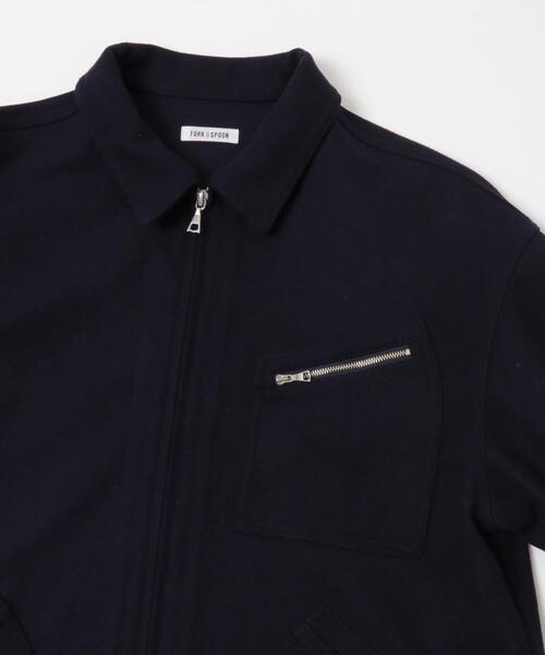 FORK&SPOON（フォークアンドスプーン）の「FORK&SPOON　ウールショートブルゾン（ブルゾン・メンズ・チャコールグレー/ネイビー/ブラウン・4/5）」の13枚目の写真