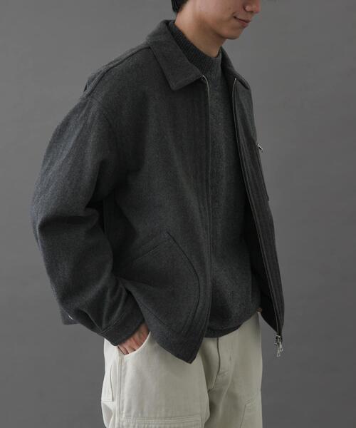 FORK&SPOON（フォークアンドスプーン）の「FORK&SPOON　ウールショートブルゾン（ブルゾン・メンズ・チャコールグレー/ネイビー/ブラウン・4/5）」の19枚目の写真