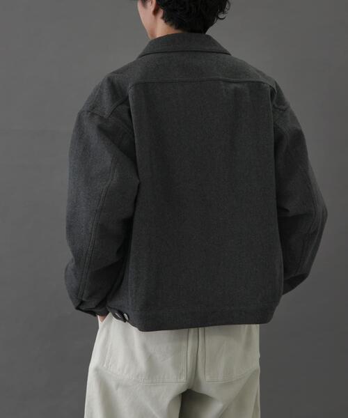FORK&SPOON（フォークアンドスプーン）の「FORK&SPOON　ウールショートブルゾン（ブルゾン・メンズ・チャコールグレー/ネイビー/ブラウン・4/5）」の17枚目の写真