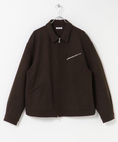 FORK&SPOON（フォークアンドスプーン）の「FORK&SPOON　ウールショートブルゾン（ブルゾン・メンズ・チャコールグレー/ネイビー/ブラウン・4/5）」の4枚目の写真