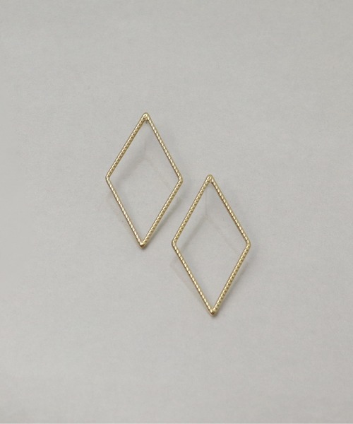 ieLS(イエルズ)の「金属アレルギー対応「ieLS」ステンレス ダイヤモチーフピアス(ピアス(両耳用)・レディース・シルバー/ゴールド・ONE SIZE)」の5枚目の写真
