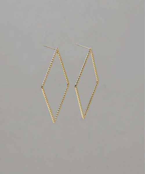 ieLS(イエルズ)の「金属アレルギー対応「ieLS」ステンレス ダイヤモチーフピアス(ピアス(両耳用)・レディース・シルバー/ゴールド・ONE SIZE)」の8枚目の写真