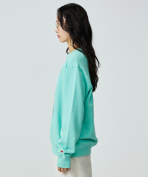 FRUIT OF THE LOOM（フルーツオブザルーム）の「【FRUIT OF THE LOOM】ロングスリーブ甘編み裏毛4/COOKIEMONSTER/ユニセックス【WEB限定】【予約】（スウェット・メンズ・エメラルド/パープル・M/L）」の7枚目の写真
