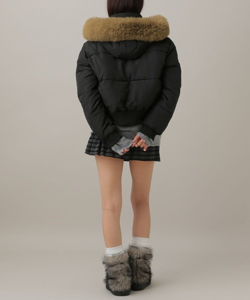 3.3 Field Trip (3.3フィールドトリップ)の「【フード&ファー取り外し可】3.3 Field Trip/フードファーブルゾン(ダウンジャケット/コート・レディース・ブラック/ベージュ/ブラック系その他/ベージュ系その他・FREE)」の6枚目の写真