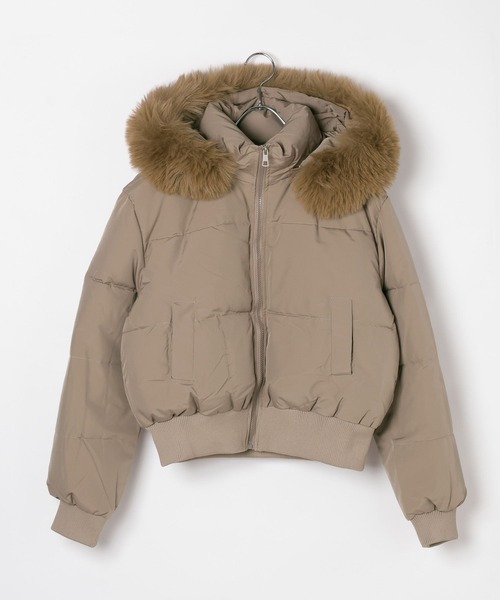 3.3 Field Trip (3.3フィールドトリップ)の「【フード&ファー取り外し可】3.3 Field Trip/フードファーブルゾン(ダウンジャケット/コート・レディース・ブラック/ベージュ/ブラック系その他/ベージュ系その他・FREE)」の12枚目の写真