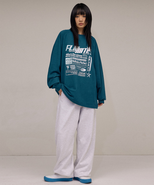 F.ILLUMINATE（フィルミネイト）の「スポーツレイアウトロングスリーブ-ブルー（Tシャツ/カットソー・レディース・その他・MEDIUM/LARGE/SMALL）」の3枚目の写真