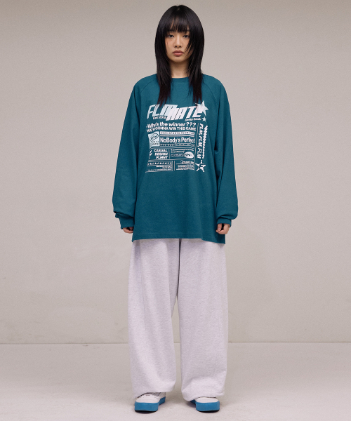 F.ILLUMINATE（フィルミネイト）の「スポーツレイアウトロングスリーブ-ブルー（Tシャツ/カットソー・レディース・その他・MEDIUM/LARGE/SMALL）」の4枚目の写真