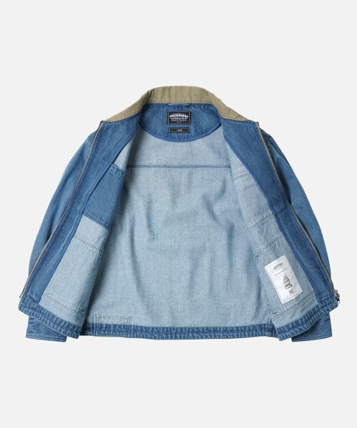 FRIZMWORKS(フリズムワークス)の「DENIM ZIP UP WORK JACKET _ LIGHT BLUE(デニムジャケット・メンズ・その他・MEDIUM/LARGE/X-LARGE)」の2枚目の写真