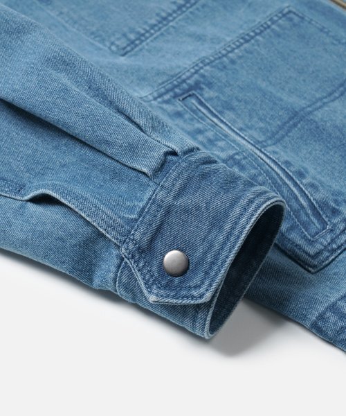 FRIZMWORKS(フリズムワークス)の「DENIM ZIP UP WORK JACKET _ LIGHT BLUE(デニムジャケット・メンズ・その他・MEDIUM/LARGE/X-LARGE)」の7枚目の写真