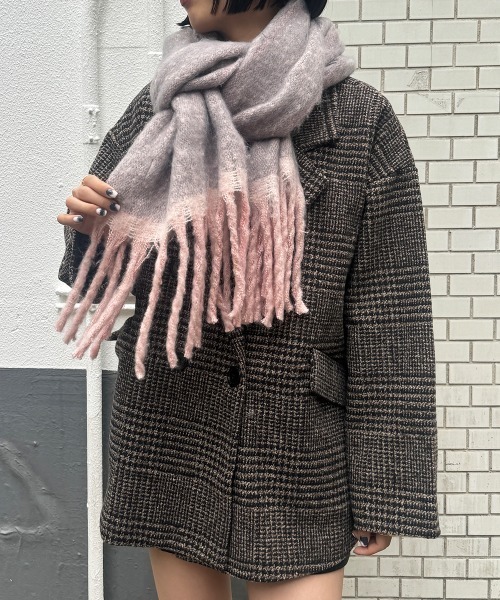 セール】バイカラーボリュームマフラー（マフラー）｜SEN TOKYO（セン