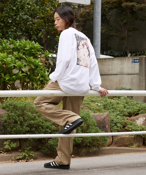 LONELY/論理（ロンリー）の「LONELY(論理)/ロンリー  "DEEP THROAT" HEAVY OZ LONG SLEEVE 浮世絵風デザイン クルーネックロンT（Tシャツ/カットソー・メンズ・ホワイト/ブラック・L/XL/XXL）」の22枚目の写真